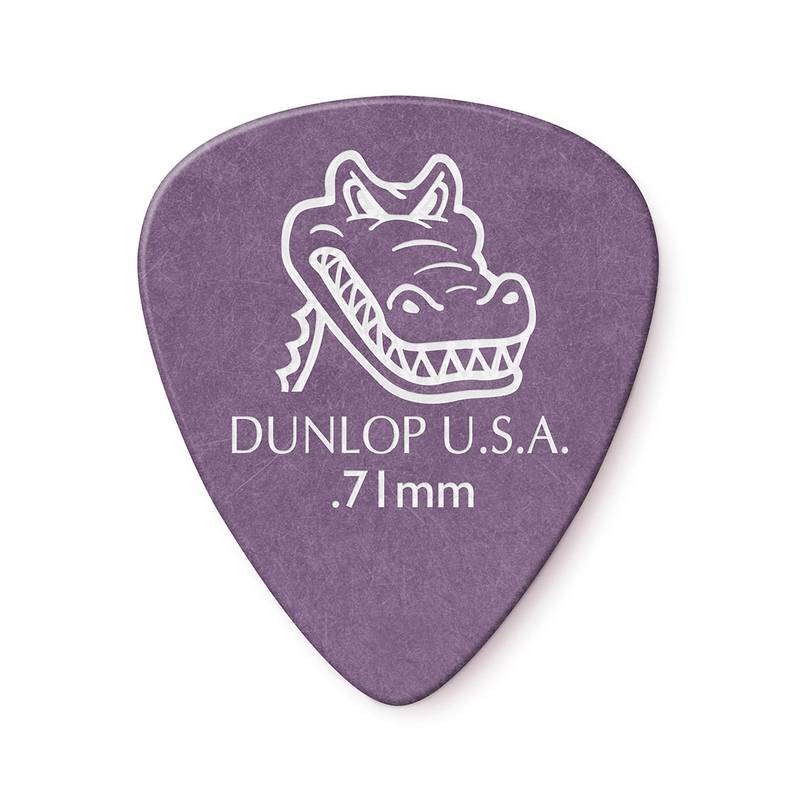 Palheta Gator Grip 0,71mm Pct C/6 417r.71 Dunlop (1812) [F108]