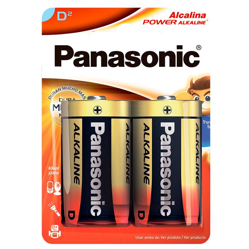 2 Pilhas Alcalinas D Panasonic [F108]
