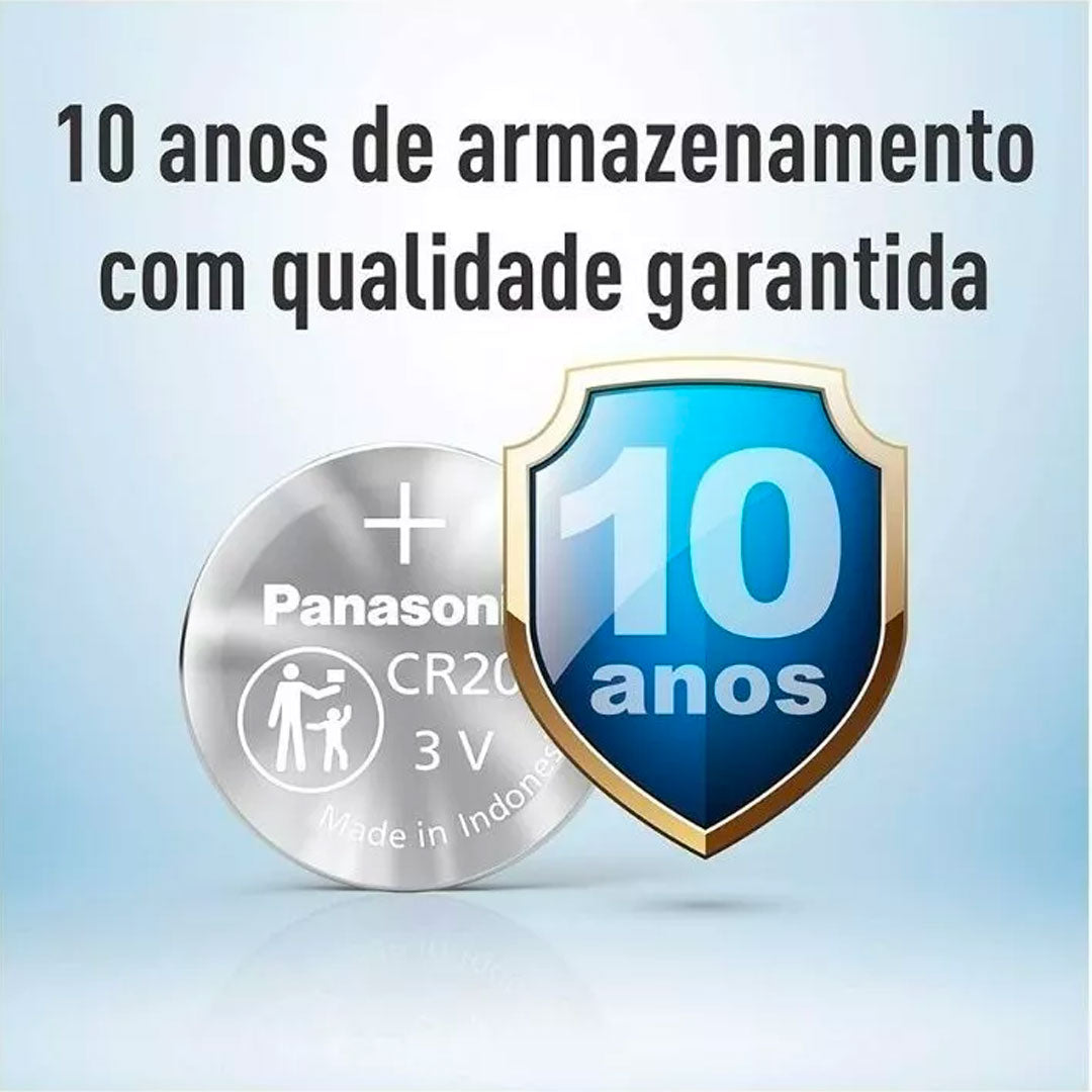 10 Baterias Cr2032 Panasonic (2 Cart)