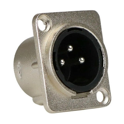 Conector Xlr Painel Cromado Mxt 10 Unidades [F108]