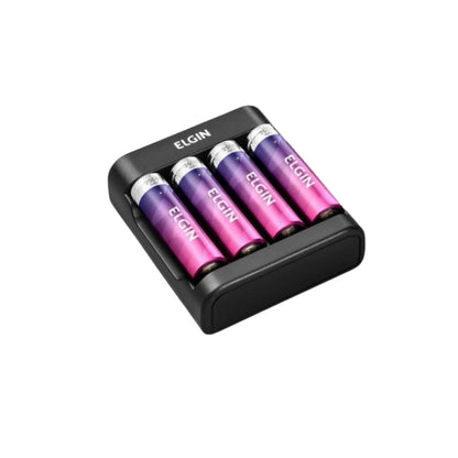Carregador De Pilhas Usb Com 2x Aa1500mah [F108]