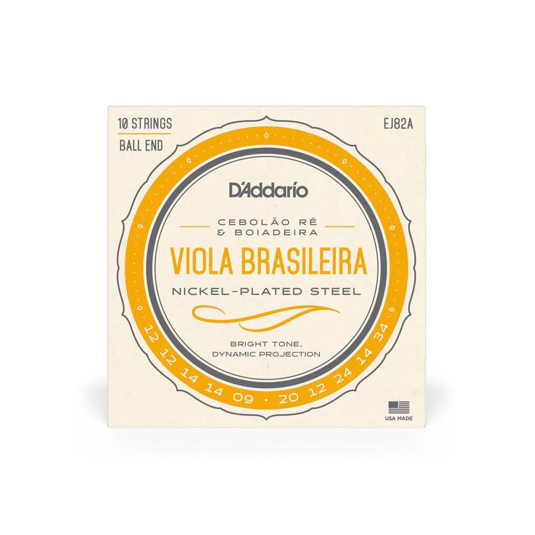 Cordas Para Viola Brasileira Ré D Addario Ej82 [F108]