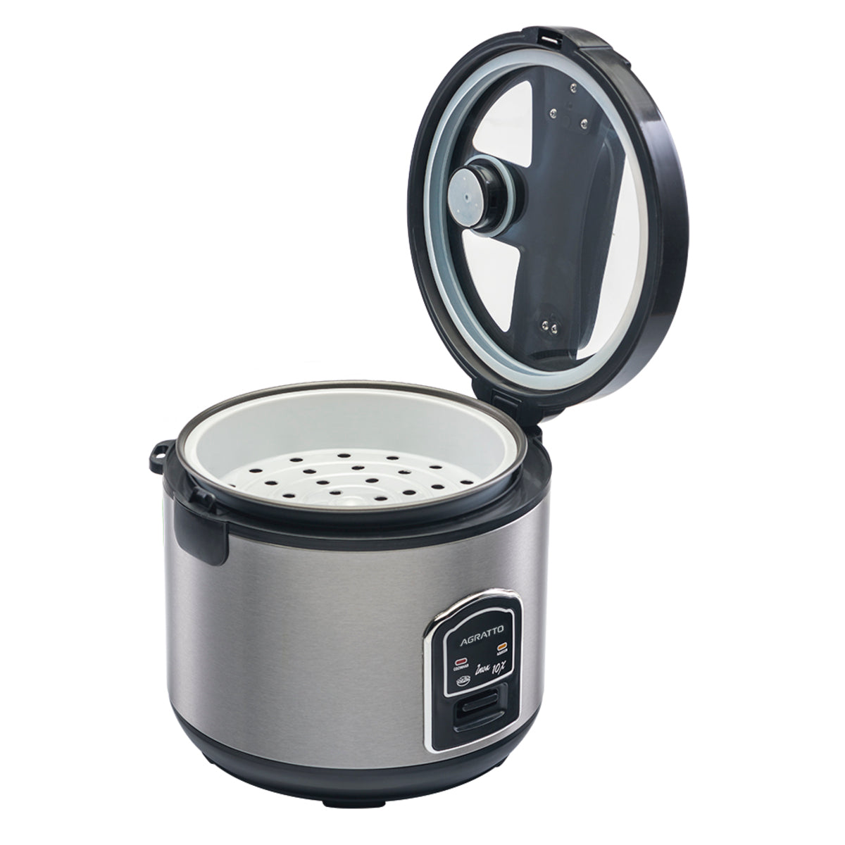 Panela De Arroz Inox Com Visor Pai10x 127v  Agratto [F108]