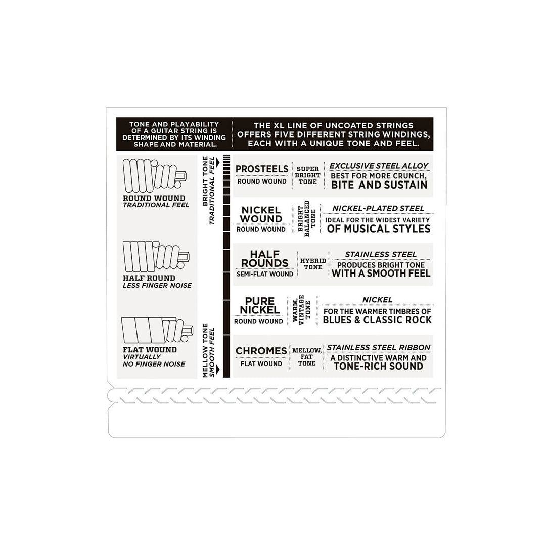 Cordas Para Baixo D Addario Xl Nickel Wound Exl170-5 5 Cordas Escala Longa .045-.130 [F108]