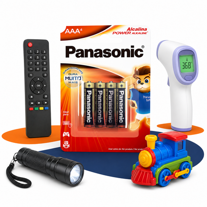 16 Pilhas Alcalinas Aaa Panasonic (4 Cart)