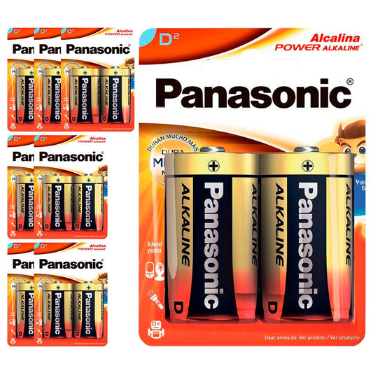 16 Pilhas Alcalinas D Panasonic (8  Cart)