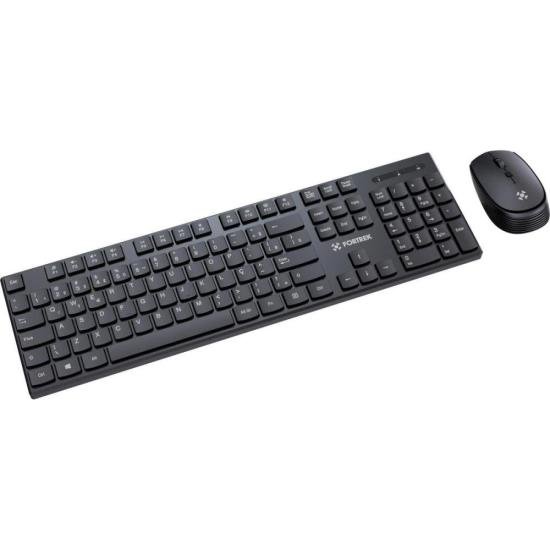 Kit Mouse e Teclado Fortrek CW11 Wireless Preto [F002]
