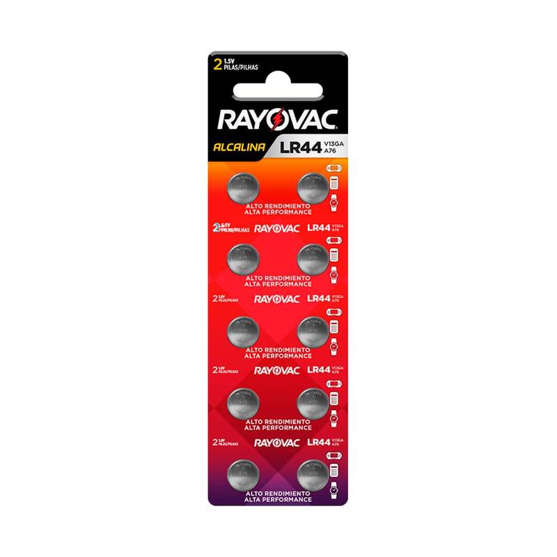 Bateria Lr44 V13ga-5 Lr44 (cartela Com 10 Unidades) [F108]