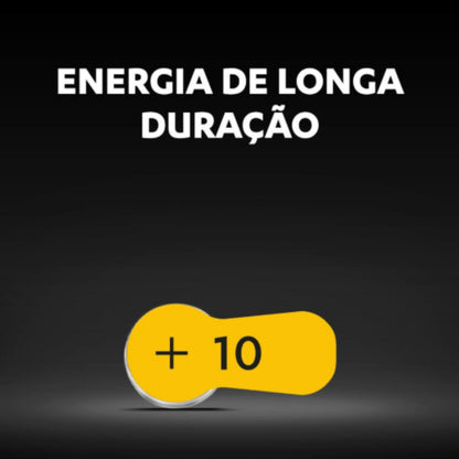 6 Baterias Auditivas 10 Duracell [F108]