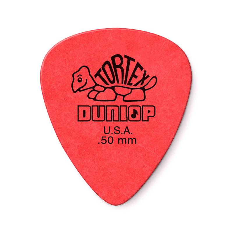 Palheta Tortex 0,50mm Vermelha Pct C/ 6 Un 418r.50 Dunlop (1341) [F108]