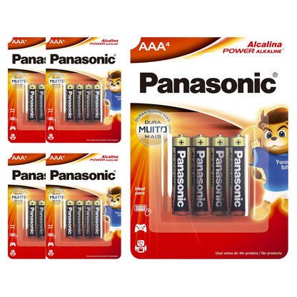 20 Pilhas Alcalinas Aaa Panasonic (5 Cart)