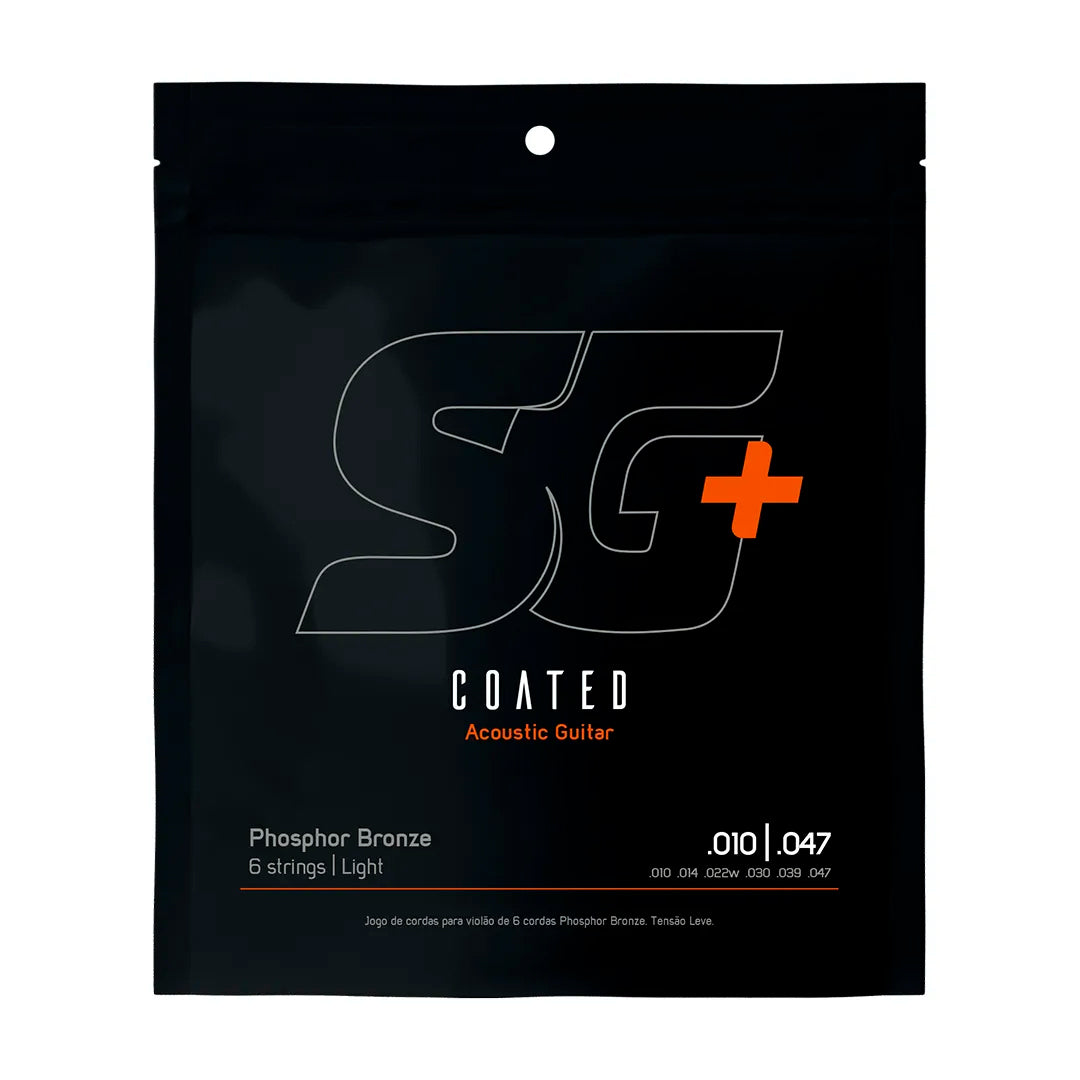 Encordoamento P/violão Fósforo Bronze Sg+ Revestido 010 [F108]