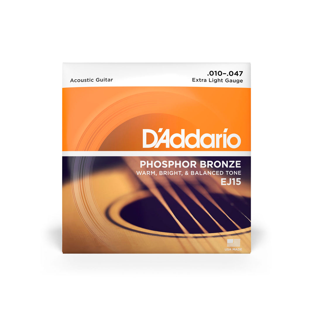 Cordas Para Violão Aço D Addario Phosphor Bronze Ej15 .010-.047 [F108]
