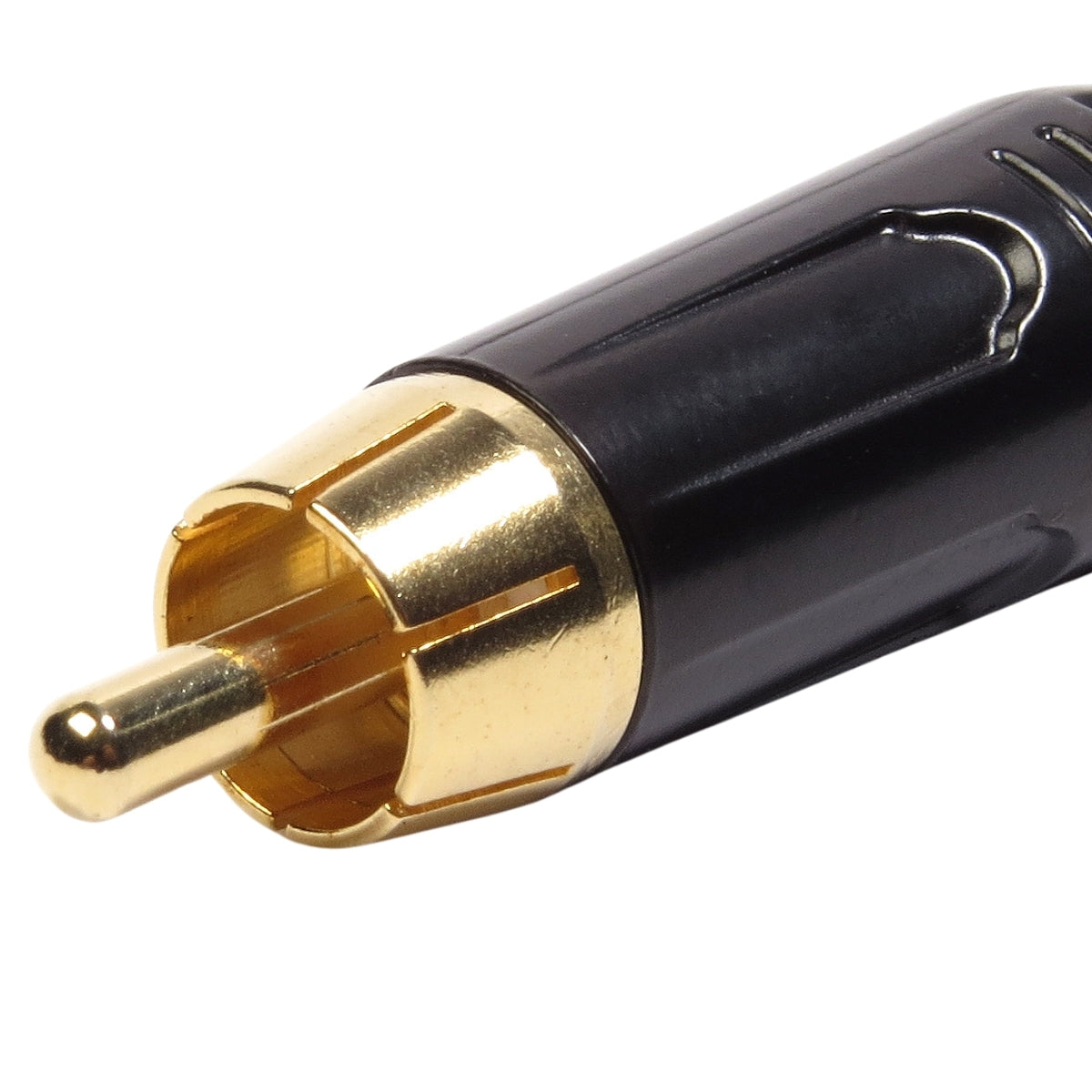 Conector Linha Rca Macho Vermelho Metal Storm 10 Unidades [F108]