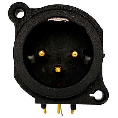 Kit 04 Conectores Xlr Macho P/ Pci 3 Polos Wc 4050 Wireconex [F108]