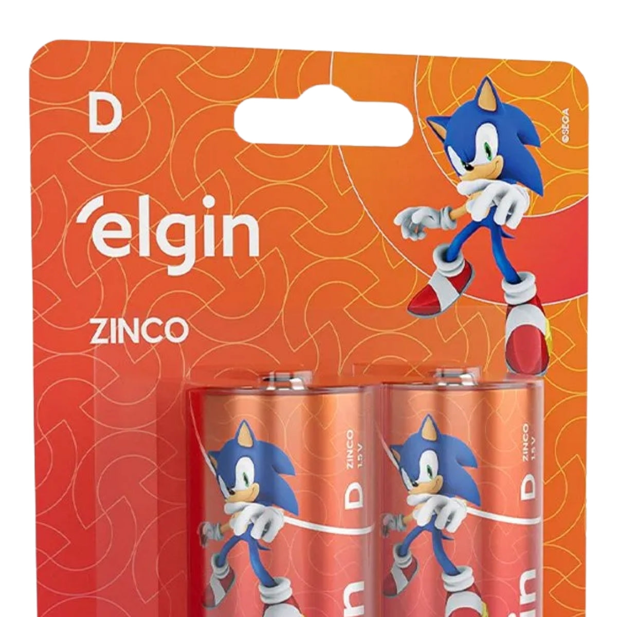 Pilha De Zinco Carvão R20 2 Unidades Elgin [F108]