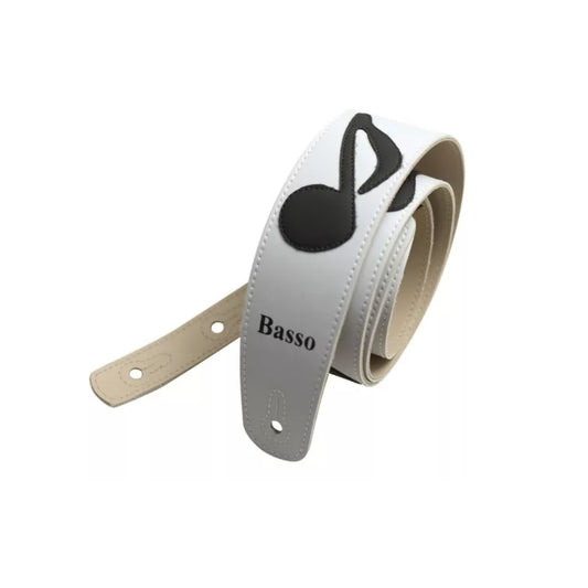 Correia Nm Branco Nota Musical Preto Basso [F108]
