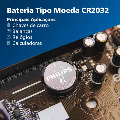 40 Baterias CR2032 Philips (8  Cart)