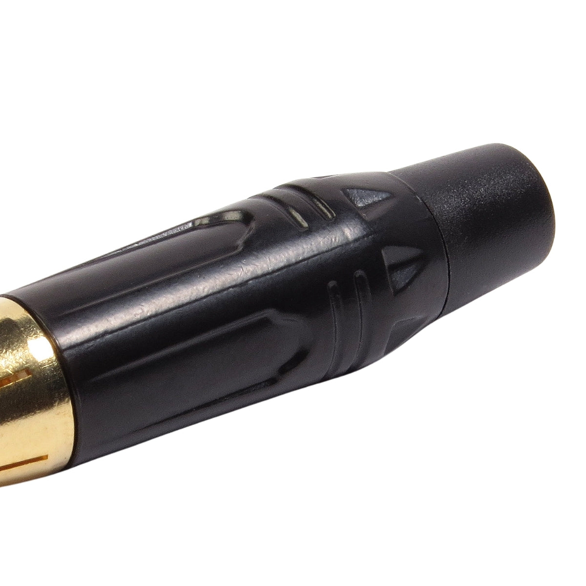 Conector Linha Rca Macho Preto Metal Storm 10 Unidades [F108]