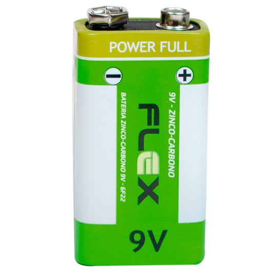 Bateria 9v Zinco Caixa Com 50 Unidades Flex [F108]