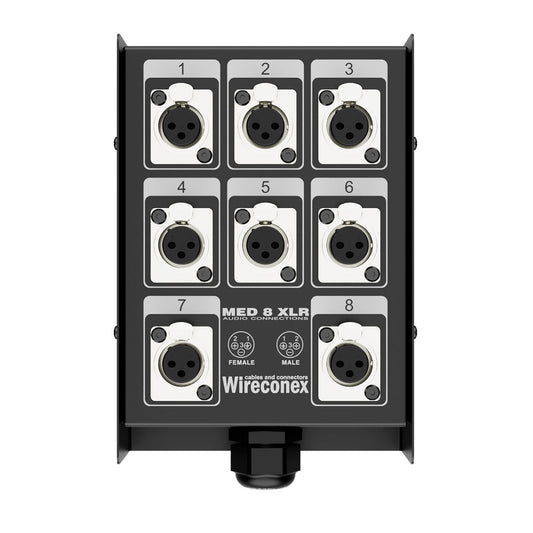 Painel Multicabo 08 Vias Xlr Medusa Wireconex [F108]