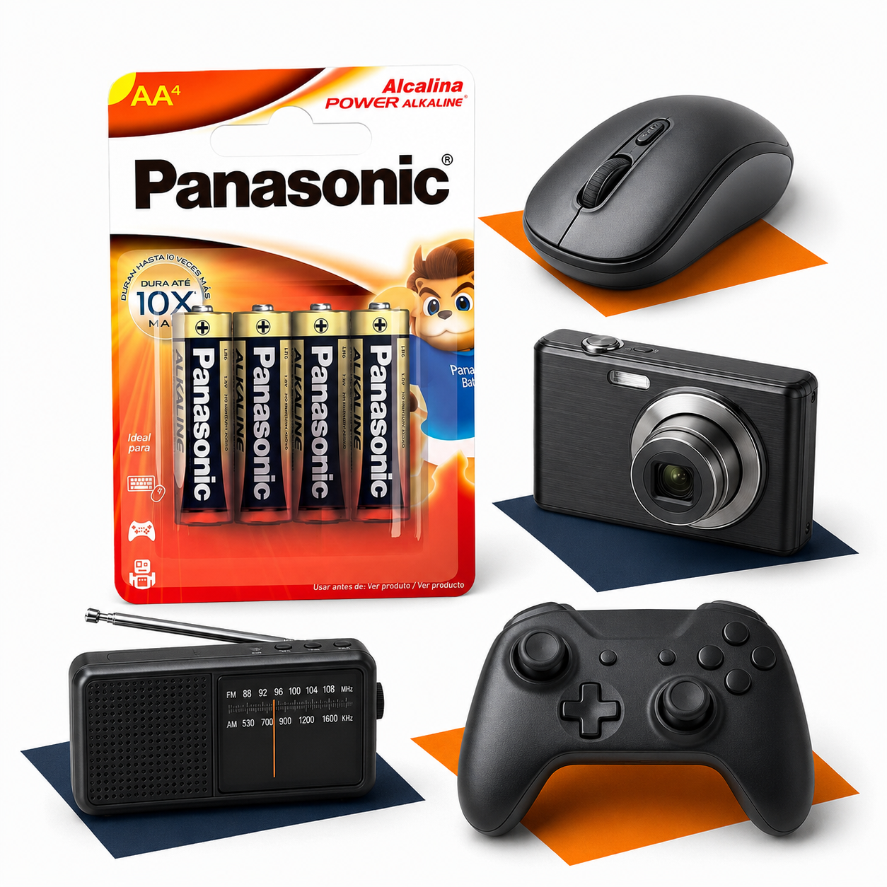 28 Pilhas Alcalinas Aa Panasonic (7 Cart)