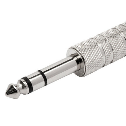 Conector P10 Macho Linha Stereo Niquel Com Mola Storm 50 Unidades [F108]