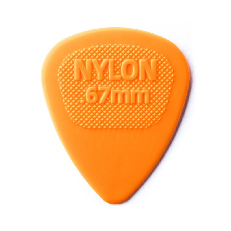 Palheta Nylon Midi 0,67mm Laranja Pct C/ 6 Un  443r.67 Dunlop (1822) [F108]