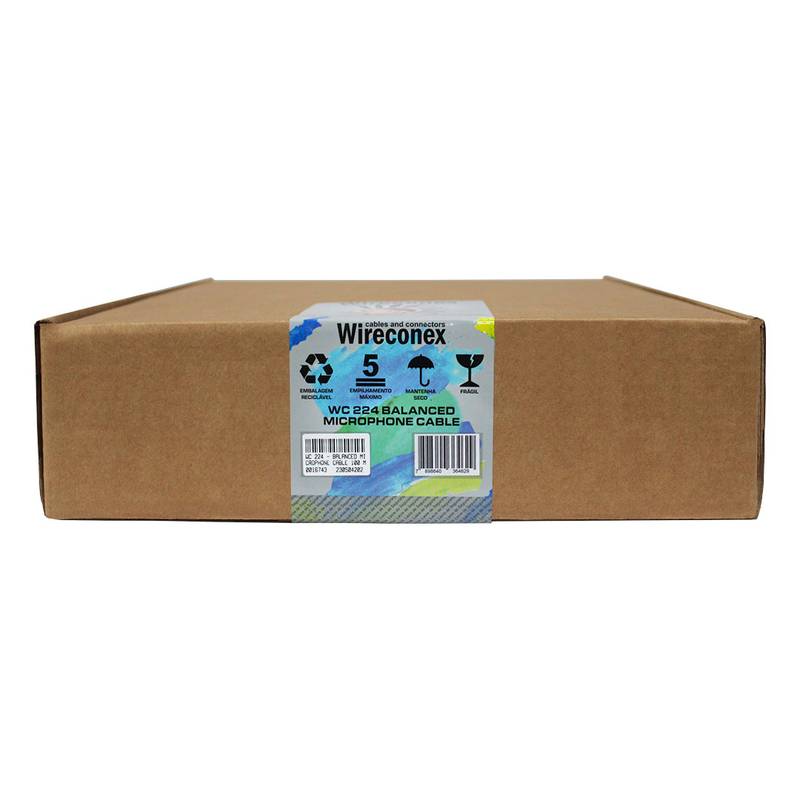 Cabo Balanceado Para Microfone Wc 224 100 Metros Wireconex [F108]