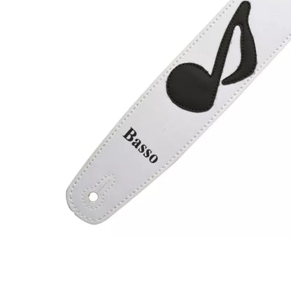 Correia Nm Branco Nota Musical Preto Basso [F108]