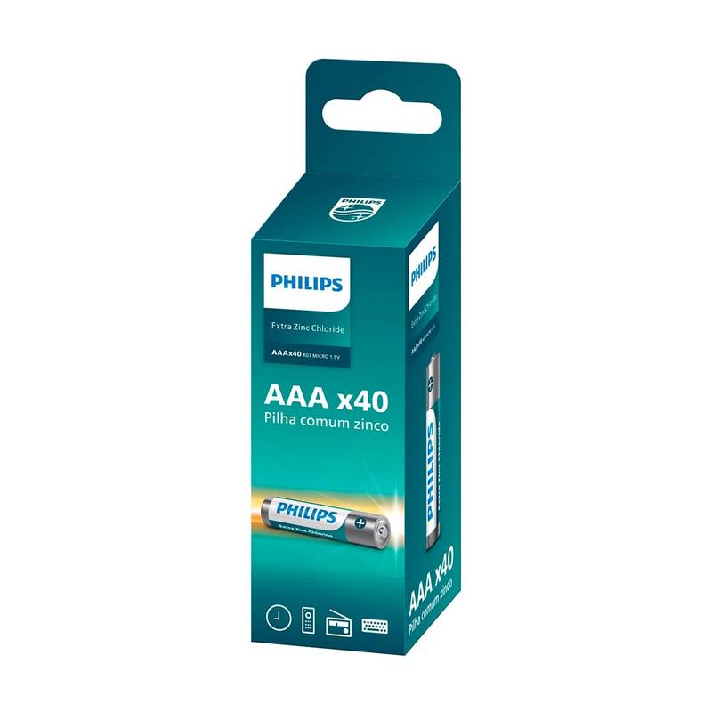 Pilhas Comum Aaa Philips [F108]