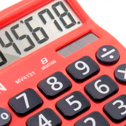 Calculadora Mesa Visor 8 Dig. Vermelha Mv-4131 Elgin [F108]