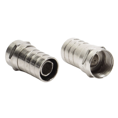 Conector F Rg 6 Tipo Barril Storm 100 Unidades [F108]