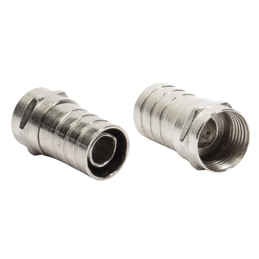 Conector F Rg 6 Tipo Barril Storm 100 Unidades [F108]
