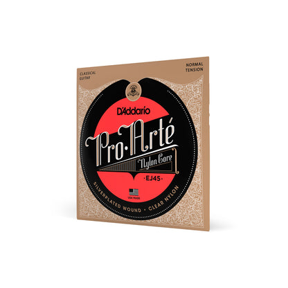 Cordas Para Violão Nylon D Addario Pro-arté Nylon Core Ej45 Prata/transparente [F108]