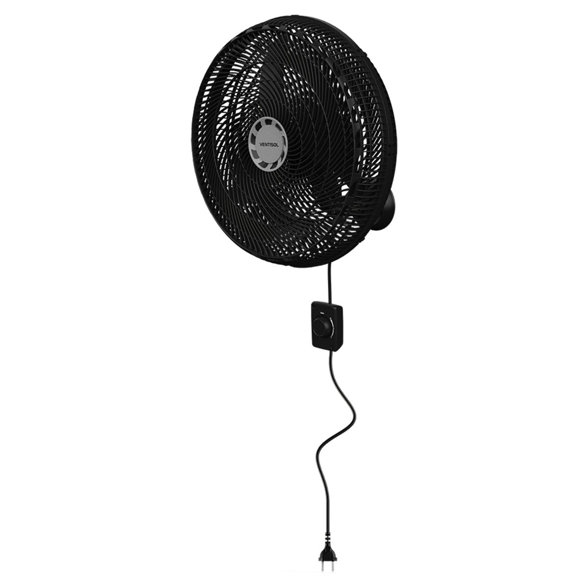 Ventilador Parede 50cm Oscilante 220v Preto Ventisol [F108]