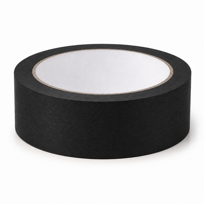 FITA ADESIVA CREPE INDUSTRIAL PRETA  18MM X 50M