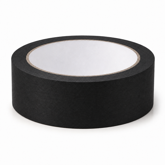FITA ADESIVA CREPE INDUSTRIAL PRETA  18MM X 50M