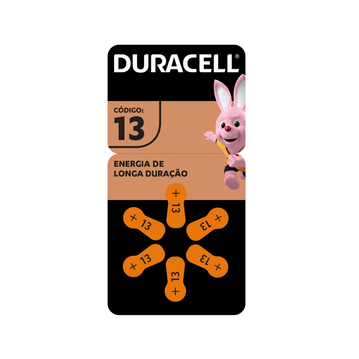 6 Baterias Auditivas 13 Duracell [F108]
