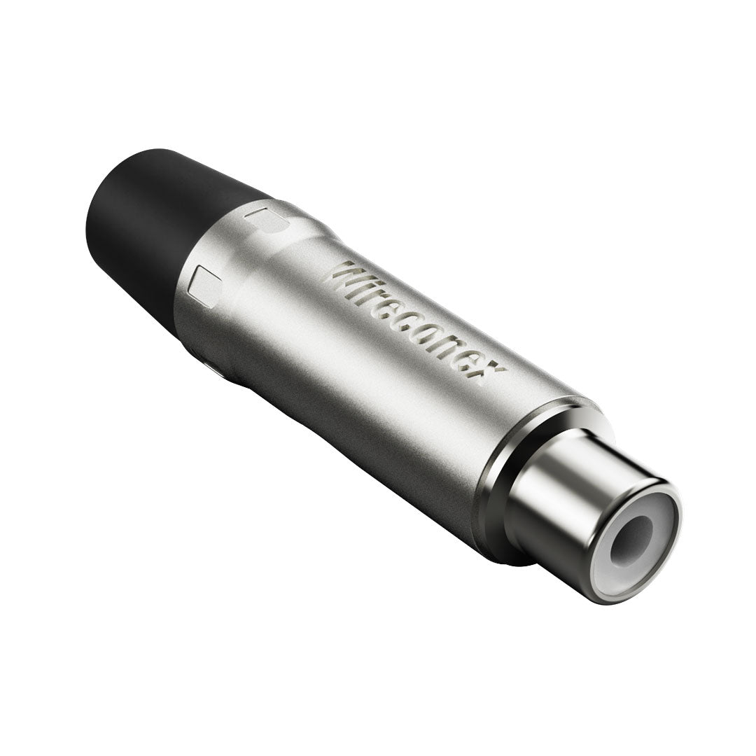 Plug Rca Femea Nickel Preto 10 Un Wireconex [F108]