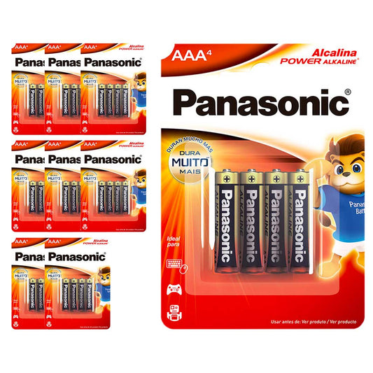 36 Pilhas Alcalinas Aaa Panasonic (9 Cart)