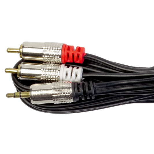 Cabo P2 Stereo 02 Rca Metal 3m Storm [F108]