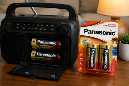6 Pilhas Alcalinas D Panasonic (3  Cart)