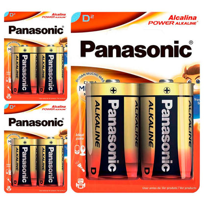 6 Pilhas Alcalinas D Panasonic (3  Cart)