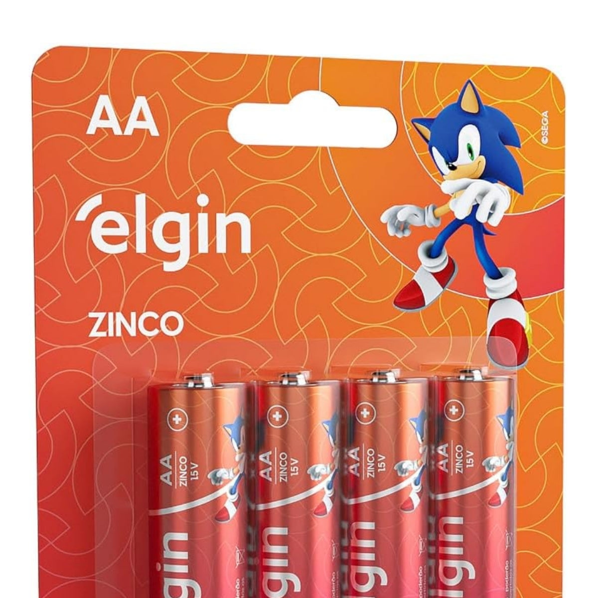 Pilha De Zinco Carvao Aa R06 4 Unidades Elgin [F108]