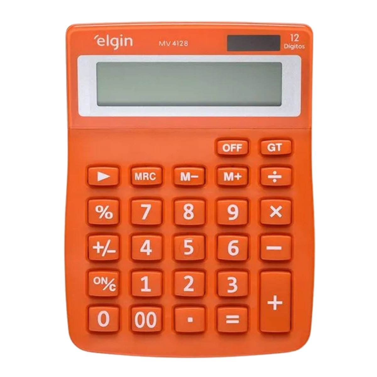 Calculadora De Mesa 12 Digitos Cor Laranja Mv-4128 Elgin [F108]