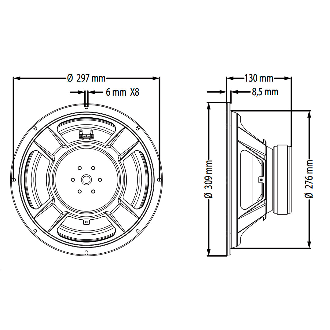 Alto-falante  250w 12 Pol 4 Ohms Wf300500b4 Atk [F108]