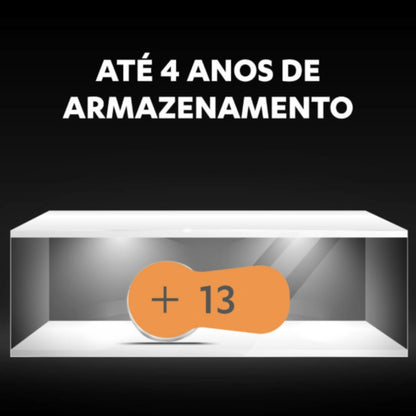 6 Baterias Auditivas 13 Duracell [F108]