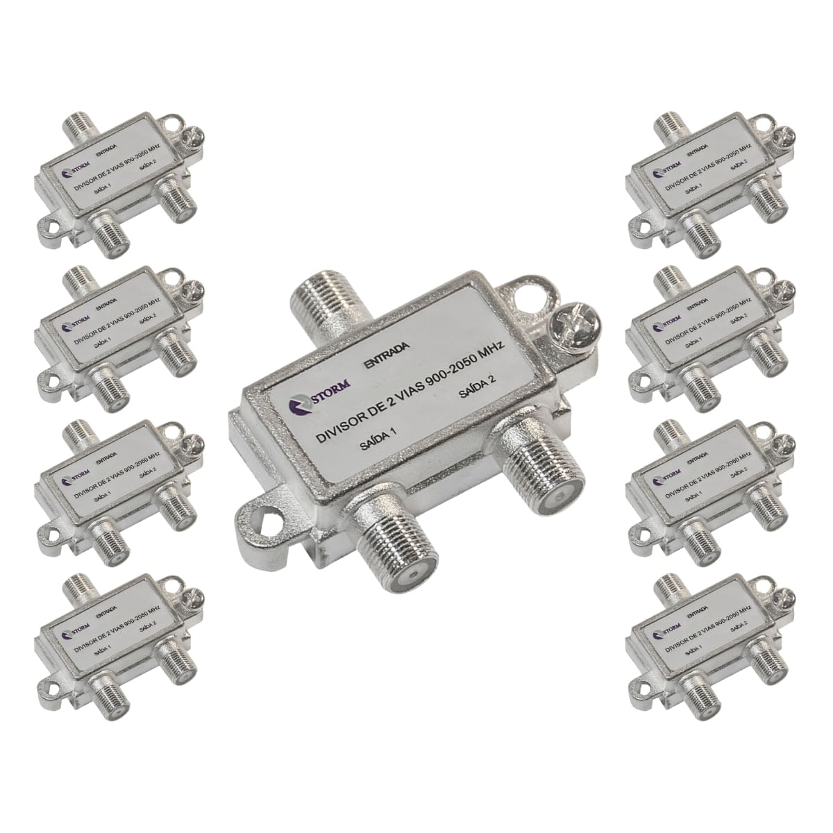 Divisor De Antena 1x2 5-2400mhz Satelite Storm 10 Unidades [F108]