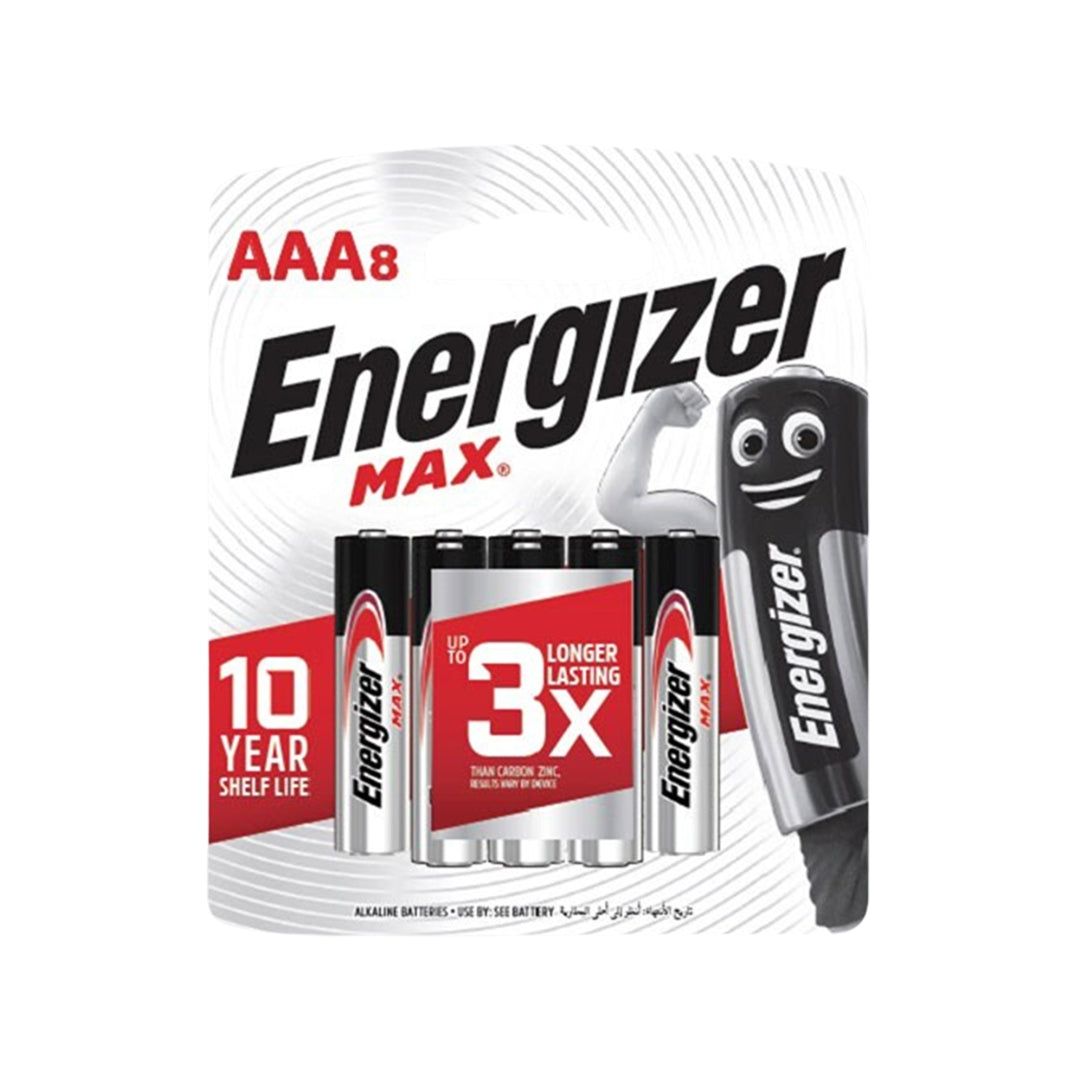 Pilha Alcalina Max Aaa Cart 8 Sm-96 Energizer [F108]
